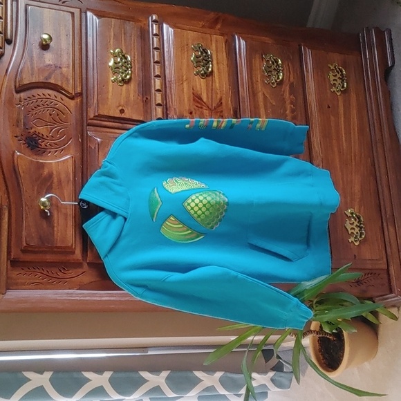 🍁Youth Unisex XBOX Gaming Turquoise Hoodie - Picture 1 of 10